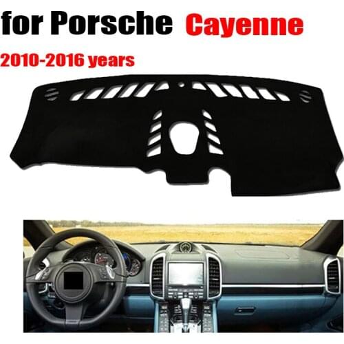 RKAC Car dashboard cover / stickers For Porsche Cayenne with Compass 2010-2016 years Left steering wheel pad accessories