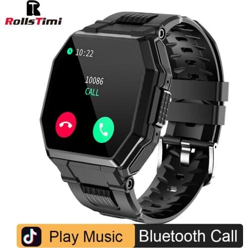 Rollstimi Smart Watch Bluetooth Call Sleep monitoring music Smart Wristband Men Sport Fitness Bracelet Clock Watches Android IOS