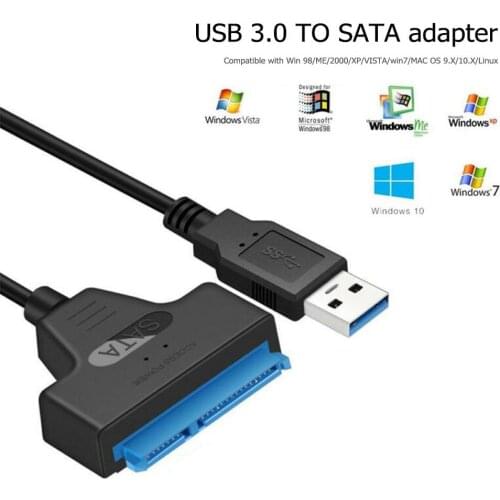 USB3.0 To SATA Adapter Converter Cable Support for 2.5 inch External SSD HDD Hard Disk Drive Driver