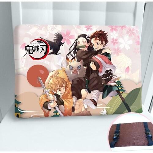 Thicken Square Memory Foam Chair Cushion Kawaii Anime Seat Pillows Demon Slayer Kimetsu Chair Cushion Waifu Student Mat Futon