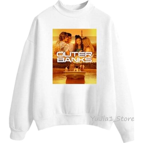 New arrival 2020 pink hoodie women vogue Pogue Life Outer Banks sweatshirt women graphic oversized sudadera mujer winter clothes