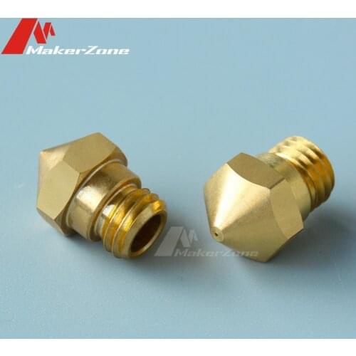 1/5PCS MK10 Nozzle M7 Threaded Brass 0.2mm/0.3mm/0.4mm/0.5mm/0.6mm/0.8mm/1.0mm For 1.75mm Filament 3D Printer Parts