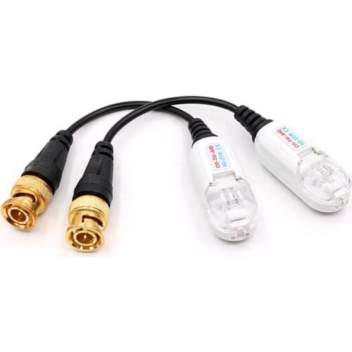 1 Pair Waterproof Passive Video Balun AHD CVI TVI BNC Connector To UTP For CCTV Camera