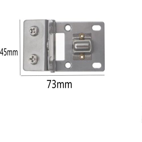1Pcs Stainless Double Clamp Shower Hinges 180 Degree Glass Door Cabinet Kitchen Glass Hinge