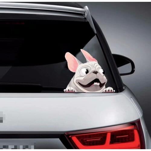 1PCS Creative 3D Car Window Stickers Funny Lovely Dog Decals Decoration Stickers Auto Products DIY Car Accessories 22*16cm