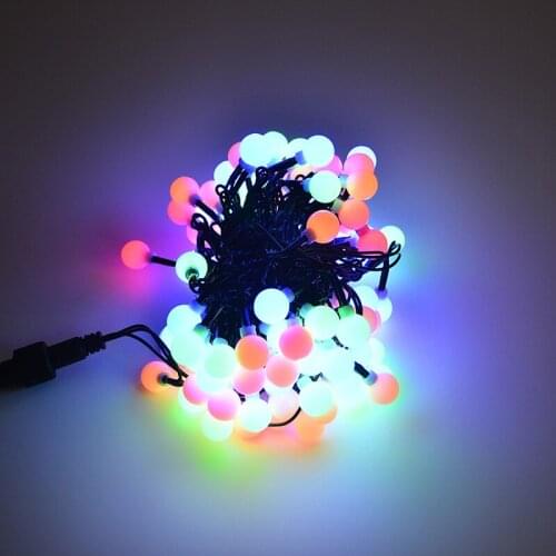10m 100LEDs christmas garland ball light string outdoor wedding decoration fairy lights