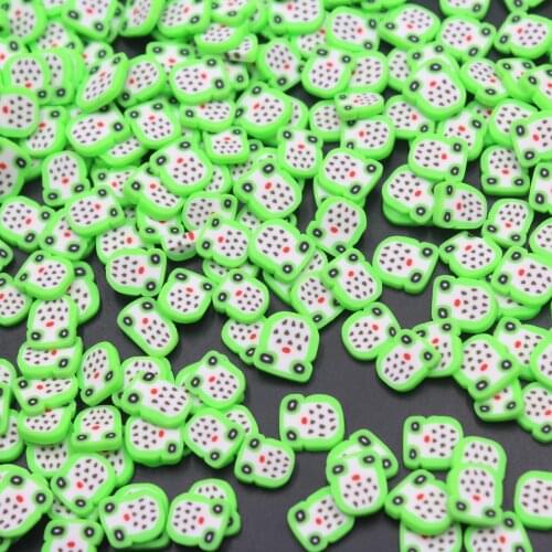 100g/Lot Adorable Green Owl Clay Slices Soft Pottery Sprinkles for Slime DIY Crafts Filling Accessories