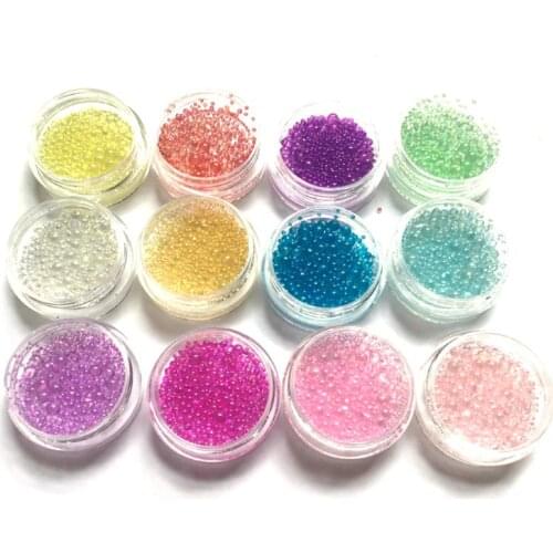12 Pcs/set Color Bubbles DIY Crystal Epoxy Filler UV Resin Imitation Blister
