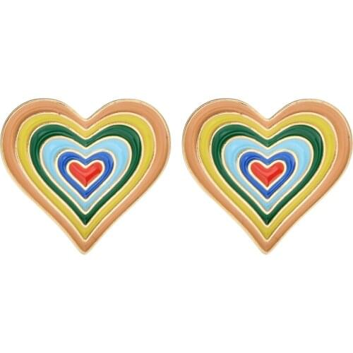 2020 New Fashion Heart Shaped Symphony Earrings Women/Girls Wedding Party New Bride Jewelry Love Earrings ER-463