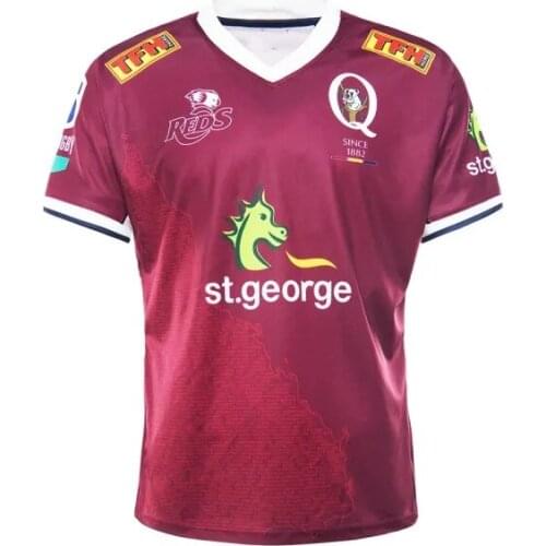 2021/22 QUEENSLAND REDS RUGBY HOME JERSEY size S-M-L-XL-XXL-3XL-4XL-5XL