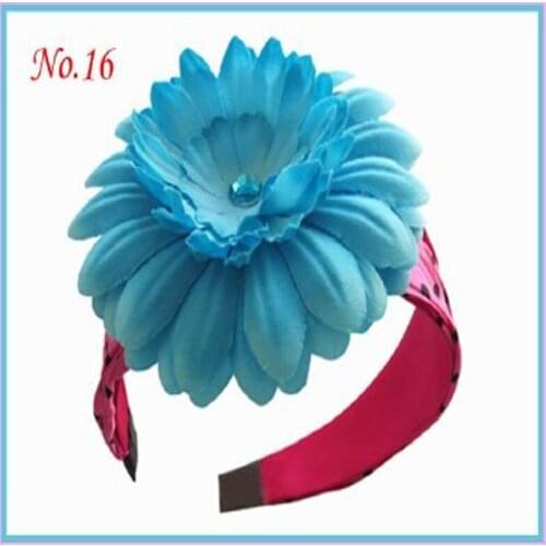 50pcs BLESSING Good Girl Fashion Headband with 4.5" Silk Flower 118 No. Hand Customize Hair Accessories Free Shipping