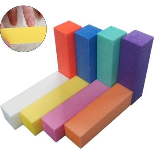 8Pcs Professional Nail Buffers Nail Sponge Sanding Block Form Nail File For UV Gel Nail Buffer Block Pedicure Sanding Nail Art T