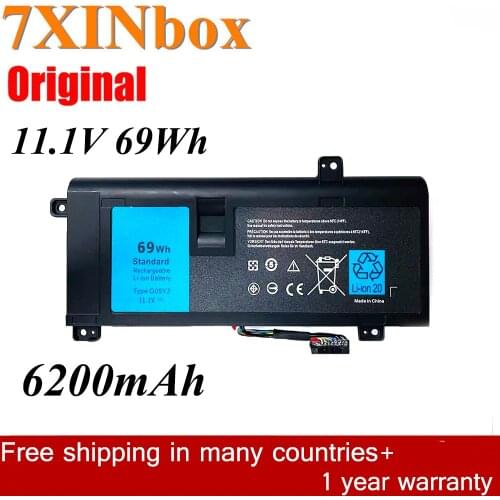 7XINbox 11.1V 69Wh G05YJ 0G05YJ Y3PN0 8X70T Laptop Battery For Dell Alienware 14 A14 M14X R3 R4 ALW14D ALW14D-4528 ALW14D-1528