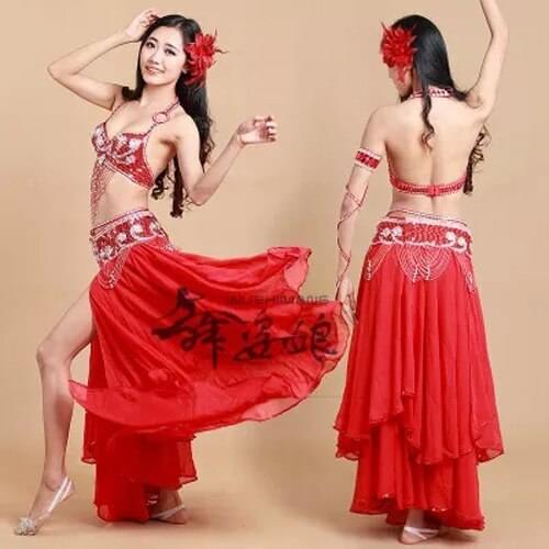 Free shipping nice belly dancing Costumes 3pcs/set india egypt performance show dancing Clothes Costumes dancing Wears