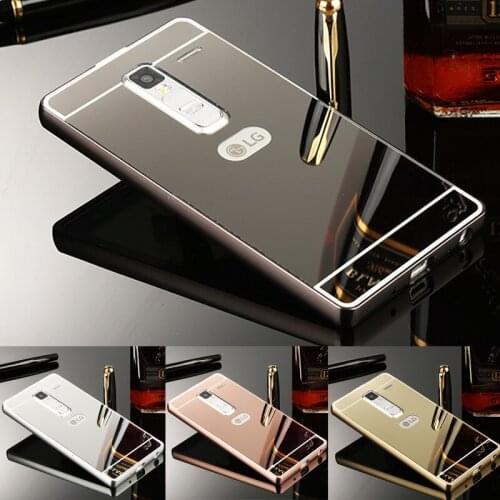For LG Class LG Zero H740 F620 H650E Case Plating Metal Frame Cover with Mirror Back Cover Hard Case for LG Class LG Zero H650