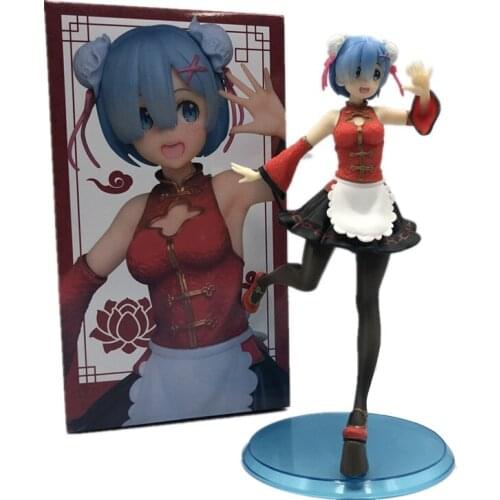 23cm Anime Re: Zero Life in a Different World Rem Figure Rem Chinese Style PVC Action Figure Rem&Ram Figure Model Doll Toys