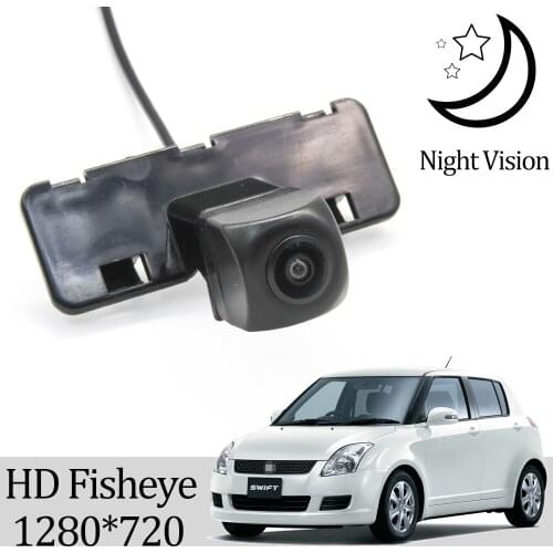 Owtosin HD 1280*720 Fisheye Rear View Camera For Suzuki Swift 2004 2005 2006 2007 2008 2009 2010 Car Parking Accessories