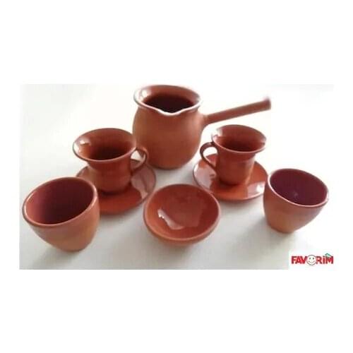 Soil Cup Coffee Pot Lokum Kahveyanı Water Cup Set Outdoor Coffee