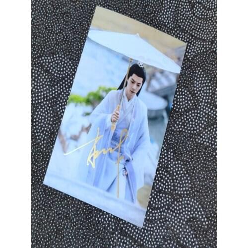 Xiao Zhan Autographed Signed Photo Chinese actor Gifts Collection 4*6 0821