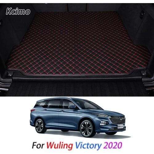 For Wuling Victory 2020 Leather Car Trunk Mat cargo compartment Cargo Liner Trunk Floor Pad Carpet Car Accessories