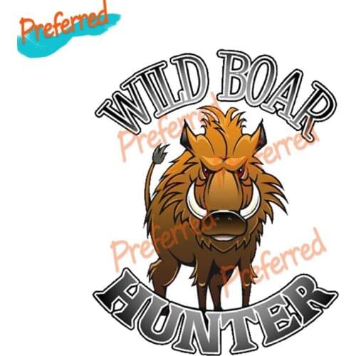 Creative Funny Wild Boar Hunter Hunting PVC Automobile Motorcycle Car Sticker Waterproof Reflective Decals