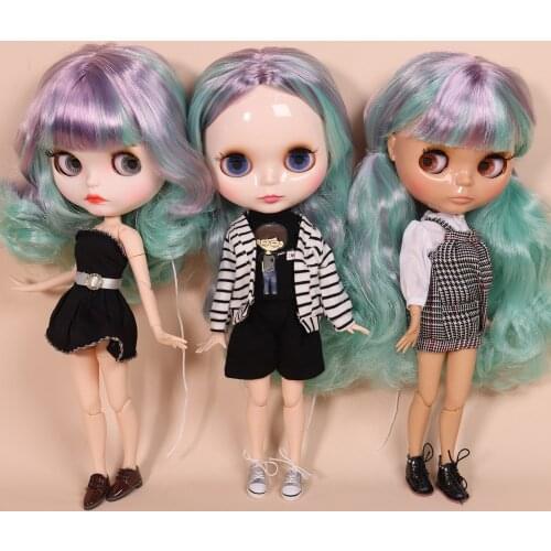ICY DBS Blyth Doll Series No.BL1049/4006 Purple mix Mint hair joint body Neo 1/6 BJD ob24 anime