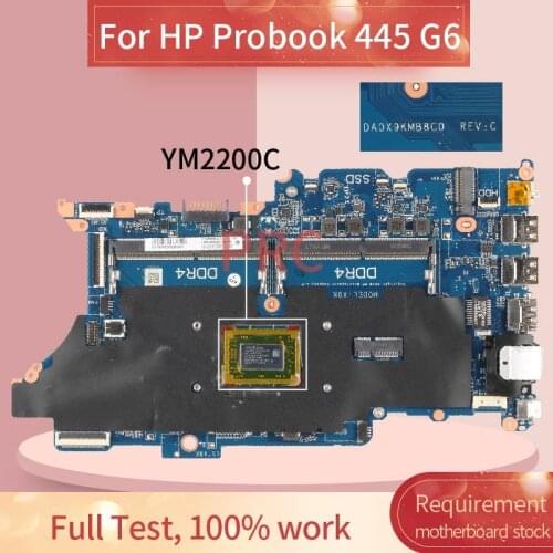 DA0X9KMB8C0 For HP Probook 445 G6 YM2200C Notebook Mainboard DDR4 Laptop motherboard