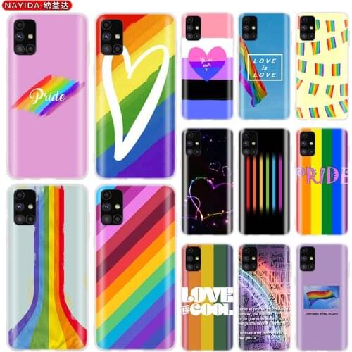 Soft Silicone Phone Case For Samsung A42 A52 A12 A72 A71 A51 A41 A31 A21 A11 A70 A50 A40 A30 A20 A10 S LGBT Rainbow Pride