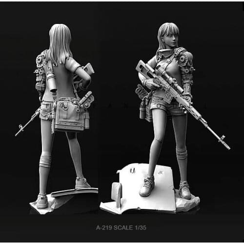 1/35 Resin model kits figure colorless and self-assembled A-219
