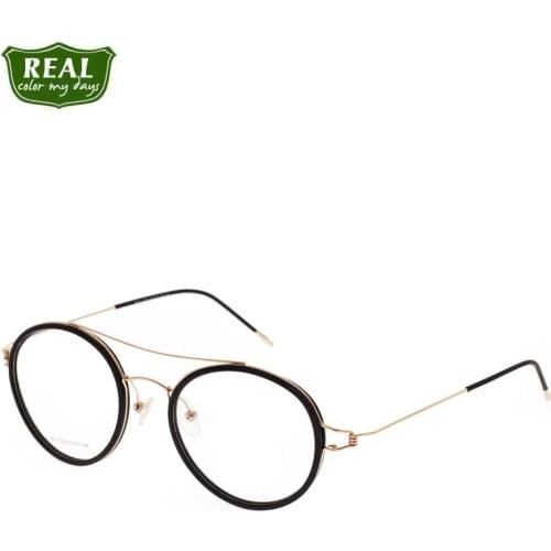 REAL Fashion Ultralight AcetateOptical Glasses Men Women Glasses Frames Students Myopic Glasses Read Glasses Prescription Unisex