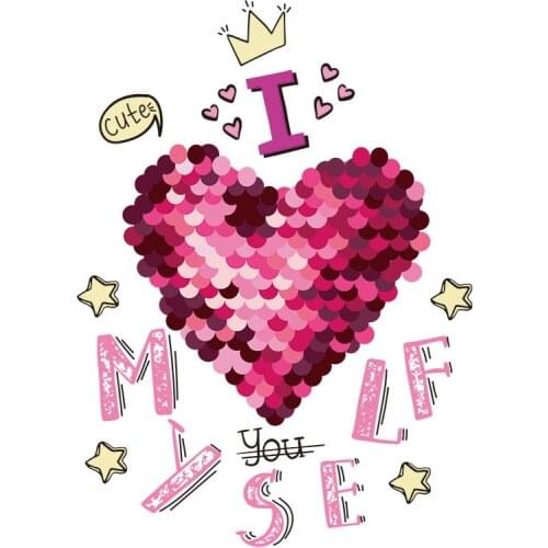 NEW Women Girl Heart Flower Clothing Badge Patches Striped Diy T-shirt Clothes Stickers Washable Eco-friendly Patches