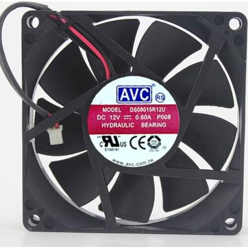Original DS08015R12U P008 12V 0.60A 8CM 8015 4-wire cooling fan