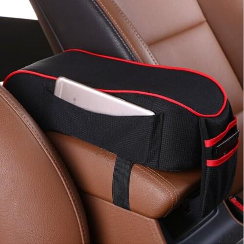 3D Memory Foam Car hand Pillow Universal Car armrest storage bag Memory cotton arm Cushion breathable comfort