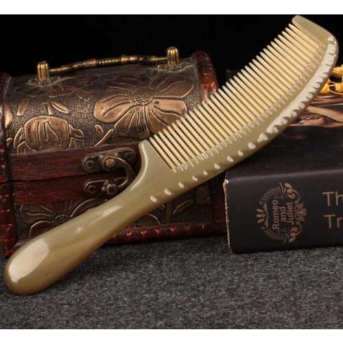 Horn Comb Natural Anti-static Hair Loss Household Head Meridian Massage Comb