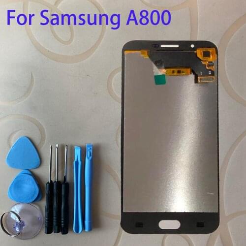 For A8 2015 A8000 A800 A800F SM-A800F Touch Screen Digitizer Sensor + LCD Display Monitor Assembly + Free Tools