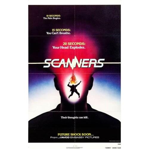 6style Choose Scanners Movie Art Film Print Silk Poster for Your Home Wall Decor 24x36inch
