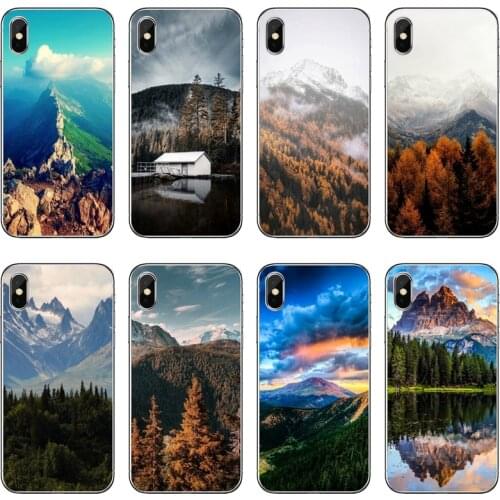Silicone Cover Case Mountain Peak Forest For Xiaomi Mi 11 Note 10 10T 9 9T 8 Pro A2 Lite A3 A1 Poco F1 F2 M3 X3 NFC
