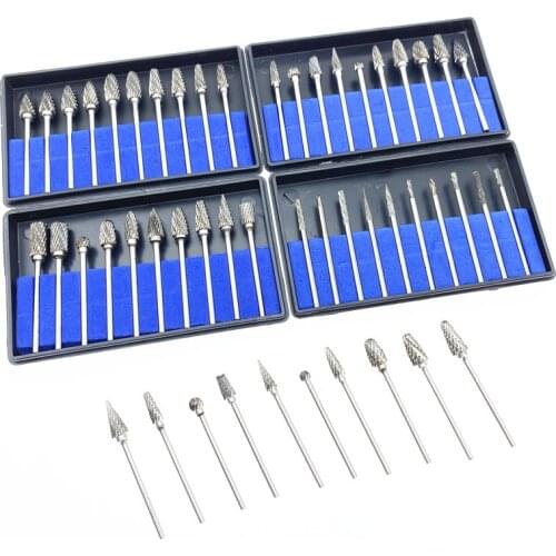 1set Dental Lab Drills Tungsten Steel Carbide Burs Teeth Whitenning Tooth Polishing Drill