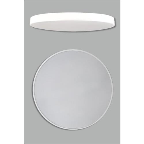 LED strip, (Ø 60cm 60W 3000K), ceiling lamp, round, modern design, flat, elegant and simple, white lacquered. Ceiling Light