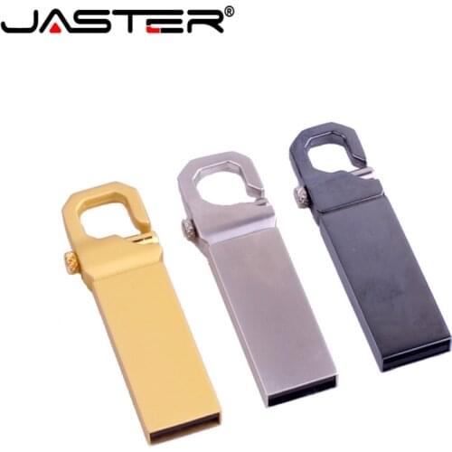 JASTER Pendrive USB Flash Drives Customize Logo Flash USB Stick Real Capacity Clef Usb 32GB 16GB 64GB 4GB (over 1 pcs Free Logo)