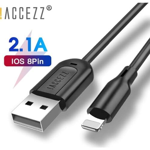 !ACCEZZ TPE USB Cable Lighting For Apple iPhone X XS MAX XR 8 7 6 6S Plus 5 5S Charging Data Cables For ipad Charger Cord Line