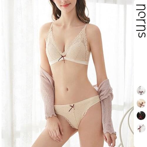 High Quality Cotton Sexy Lace Lingerie Romantic Temptation Seamless Push Up Underwear Briefs Women Wireless Lingerie Sets