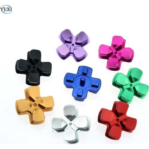 YuXi 1pcs Metal D-pad Action Button Cross Dpad direction Key Replacement for Playstation Dualshock 4 PS4 DS4 Gamepad Controller