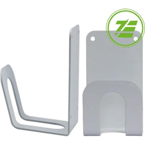 EV Charger Cord Holder Holster Dock and Hook Combination for EVSE Charging Cable Extra Protection Leading Wallbox white