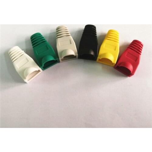 RJ45 8P8C Plug Protective Case RJ 45 Caps Connector Cover For Cat5 Cat5e Cat6 Network Boots Lan Ethernet Cable Sheath PVC Boot