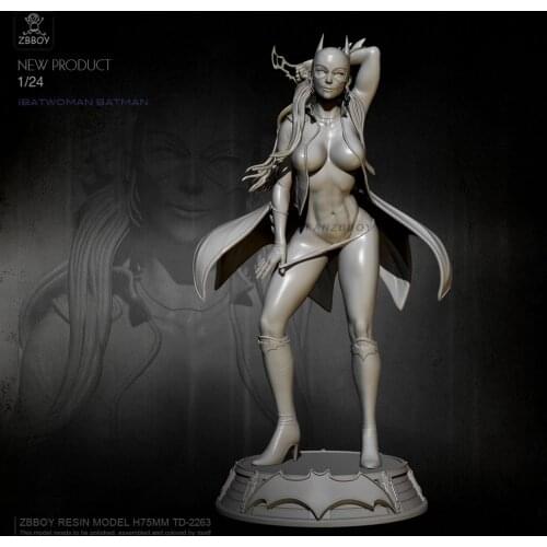 1/24 Resin Figures Kits Batwoman Model Self-assembled TD-2263