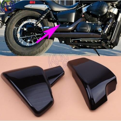 1pair Left and Right Battery Side ABS Fairing Cover Black For Honda Shadow VT600 VLX 600 STEED400 1988-1998