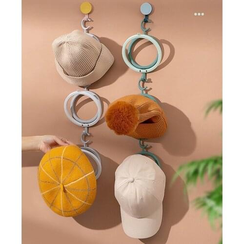 1PC Diy Plastic Cap Storage Rack Space Saving Wardrobe Organizer Bag Hat Hanger Holder Door Back Closet Hook for Home Dortmitory