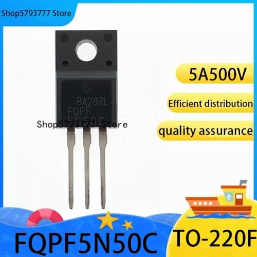 10PCS-100PCS New original authentic FQPF5N50C TO-220F 5N50C TO220F field effect tube 500V 5A