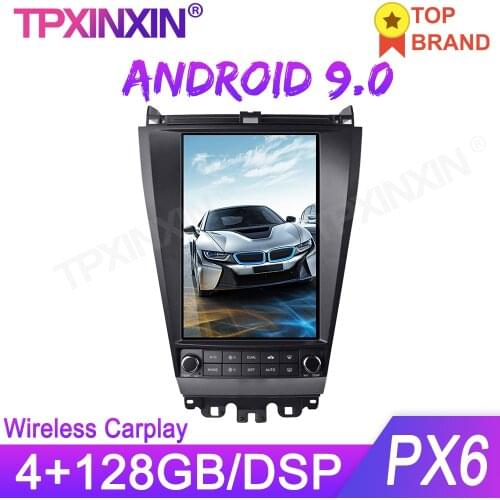 For Honda Accord 7 2003-2007 Android 9.0 64G Car GPS Navigation Auto Stereo Radio Tape Recorder Head unit Car Multimedia Player